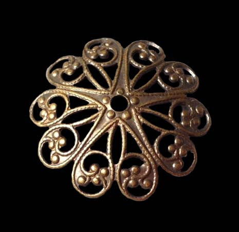 Flower Filigree, Domed (2)