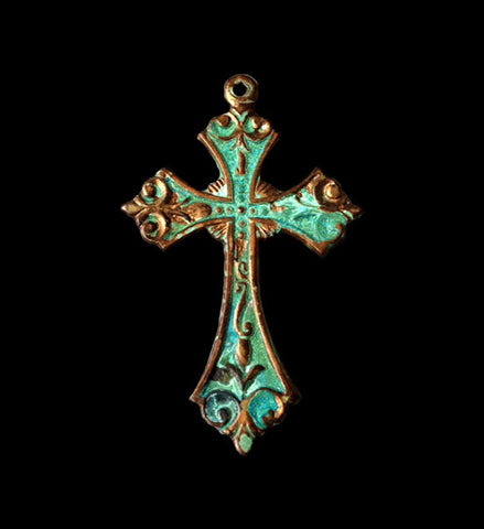Gothic Cross Brass Stamping