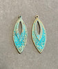 Brass Marquis Earring Findings for Jewelry Making