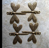 Dragonfly Brass Charms