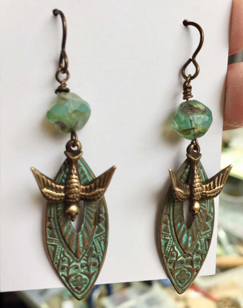 Brass Marquis Earring Findings for Jewelry Making - Filigree & Me