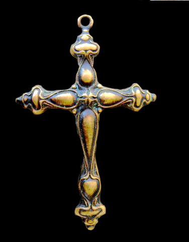 Brass Stamping of a cross