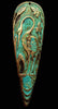 Great Blue Heron Brass Stamping in Verdigris Finish or Brass Ox