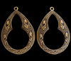 Large Key Hole Drop Brass Stamping