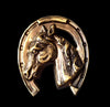 Horse on a Shoe Brass Stamping