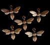 Brass Stampings of Busy Little Bees for your jewelry making needs