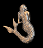 Mermaid, Large Brass Stamping