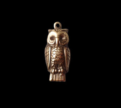 Owl Charm Brass Stamping (4)