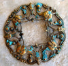 Ornate Wreath w/ Square Opening for Setting